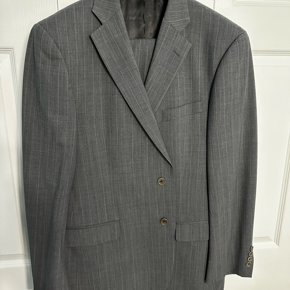 Classic Gray Pinstripe Men's Suit
